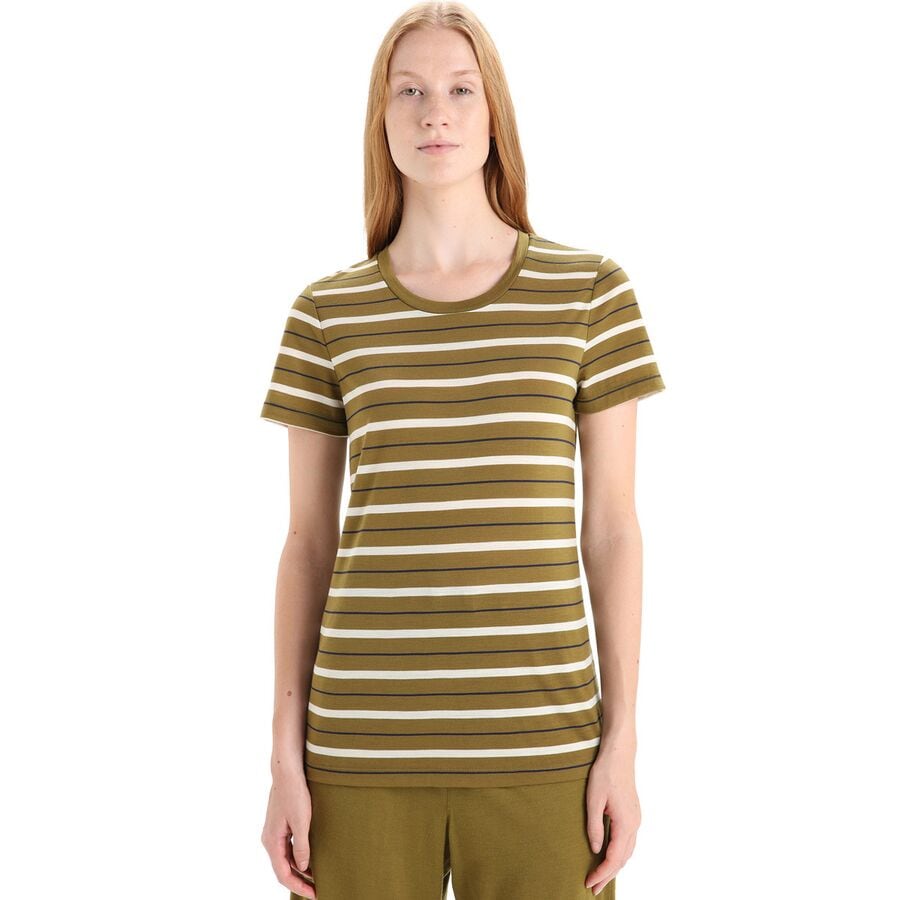 Wave Stripe Short-Sleeve T-Shirt - Women's