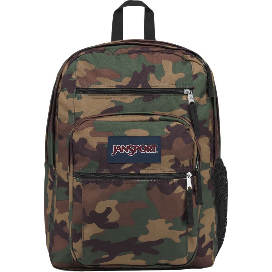 green jansport big student backpack