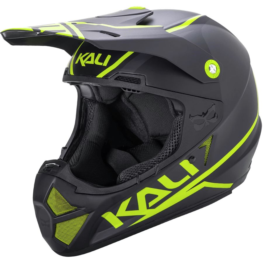 Kali Protectives - Shiva 2.0 Full-Face Helmet - Dual Matte Black/Lime