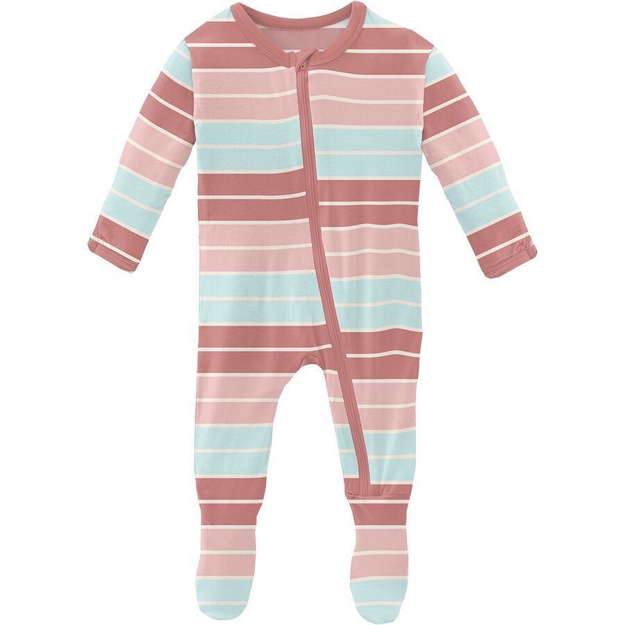 Kickee Pants Solid Footie Zippered Pajamas Infant Girls' Kids
