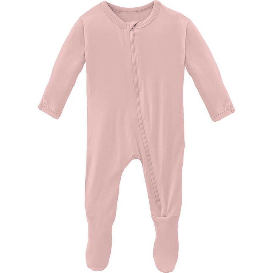 Kickee Pants Solid Footie Zippered Pajamas Infant Girls'