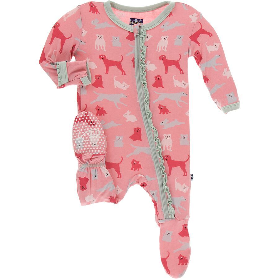 Kickee Pants Print Muffin Ruffle Footie Pajamas Infant Girls