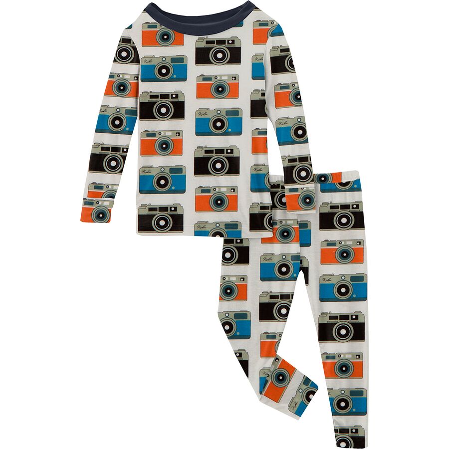 Print Long-Sleeve Pajama Set - Toddler Girls'
