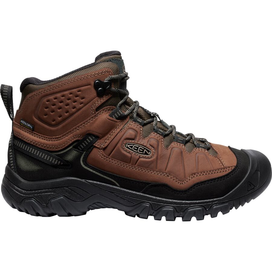 Мужские ботинки KEEN Targhee IV Mid WP Hiking, цвет: Чёрный