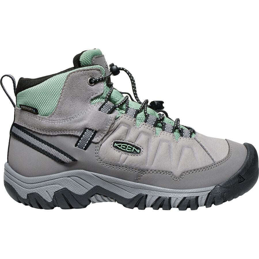 Детские кроссовки KEEN Targhee IV Mid WP, цвет: Зелёный