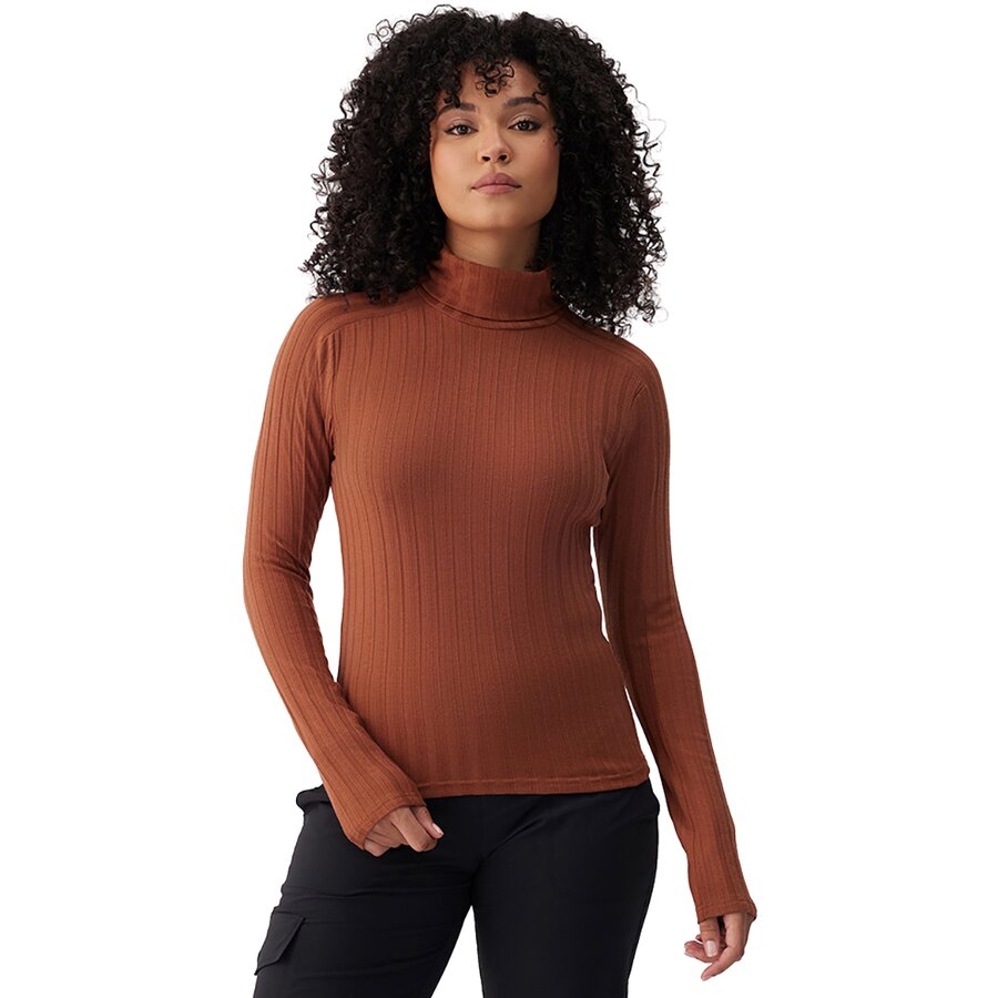 Женский топ Lole Celeste Turtleneck, цвет: Каштаново-рыжий