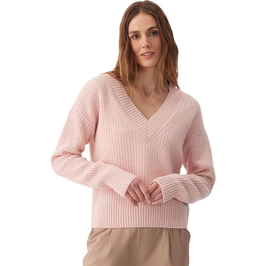 Женский свитер Lole Verdun V-Neck, цвет: Меланжевый