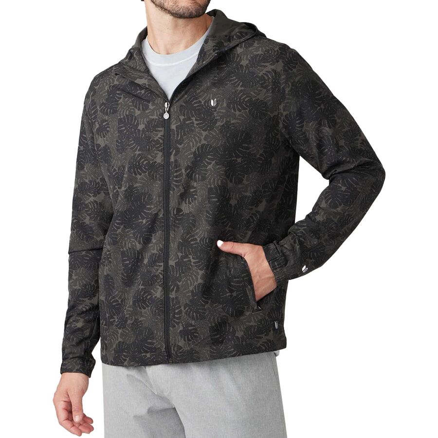 Solana Full-Zip Print Hooded Windbreaker Jacket - Men's