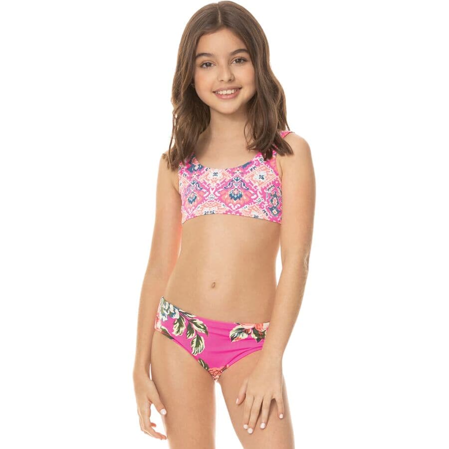 Raspberry Sunset Carla One-Piece Swimsuit - Toddler Girls'