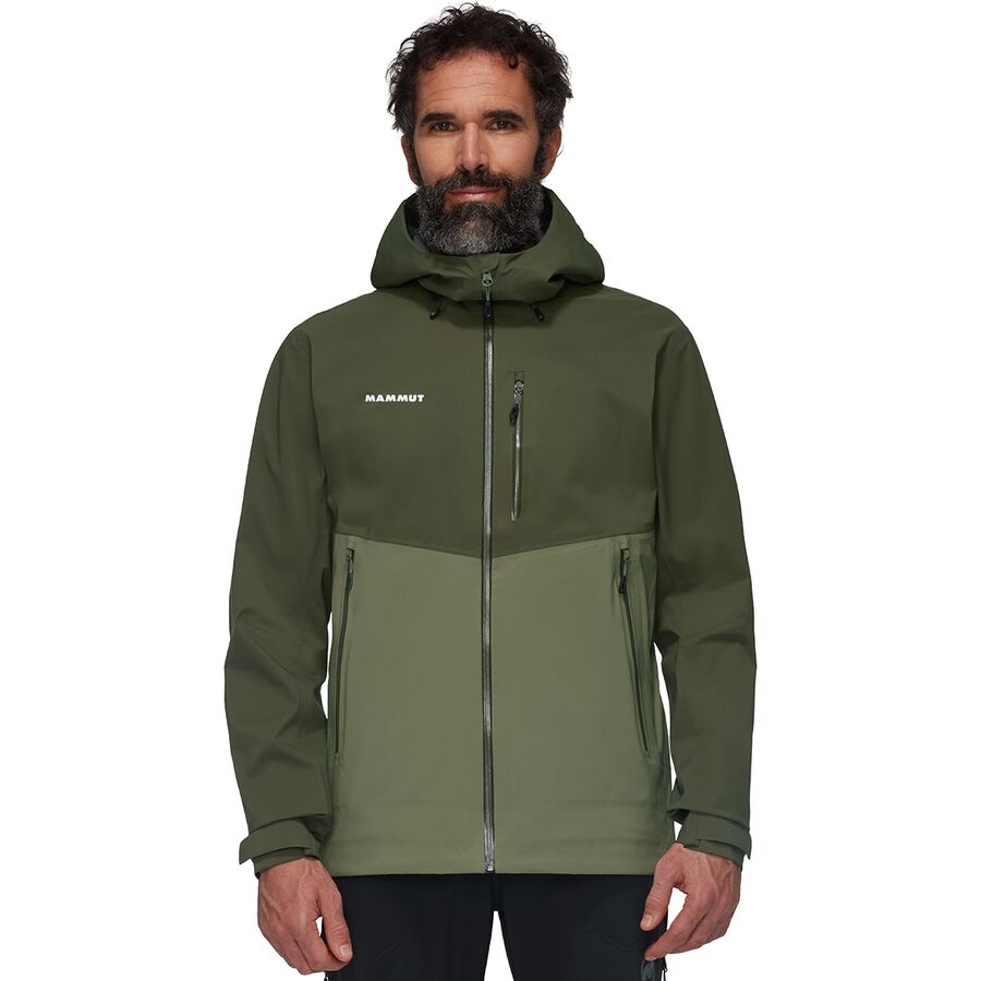 Мужская куртка Mammut Alto Guide HS Hooded, цвет: Marsh/Dark Marsh