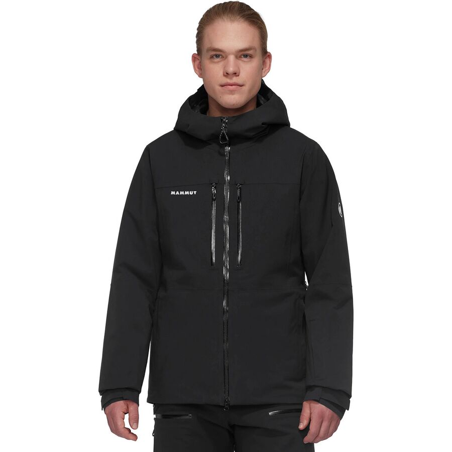Мужская куртка Mammut Stoney HS Thermo Hooded, цвет: Чёрный
