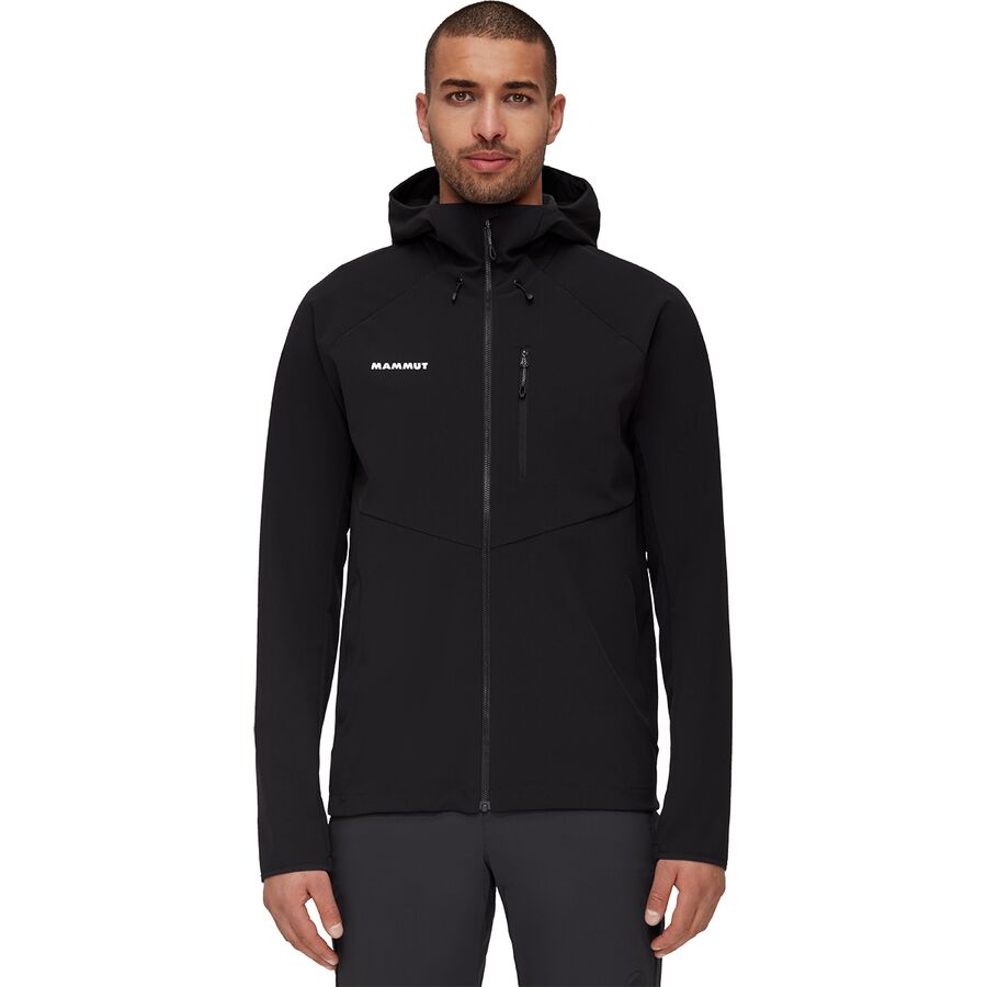 Мужская куртка Mammut Ultimate Comfort SO Hooded, цвет: Чёрный