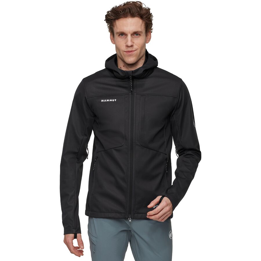 Мужская куртка Mammut Ultimate VIII SO Hooded, цвет: Чёрный