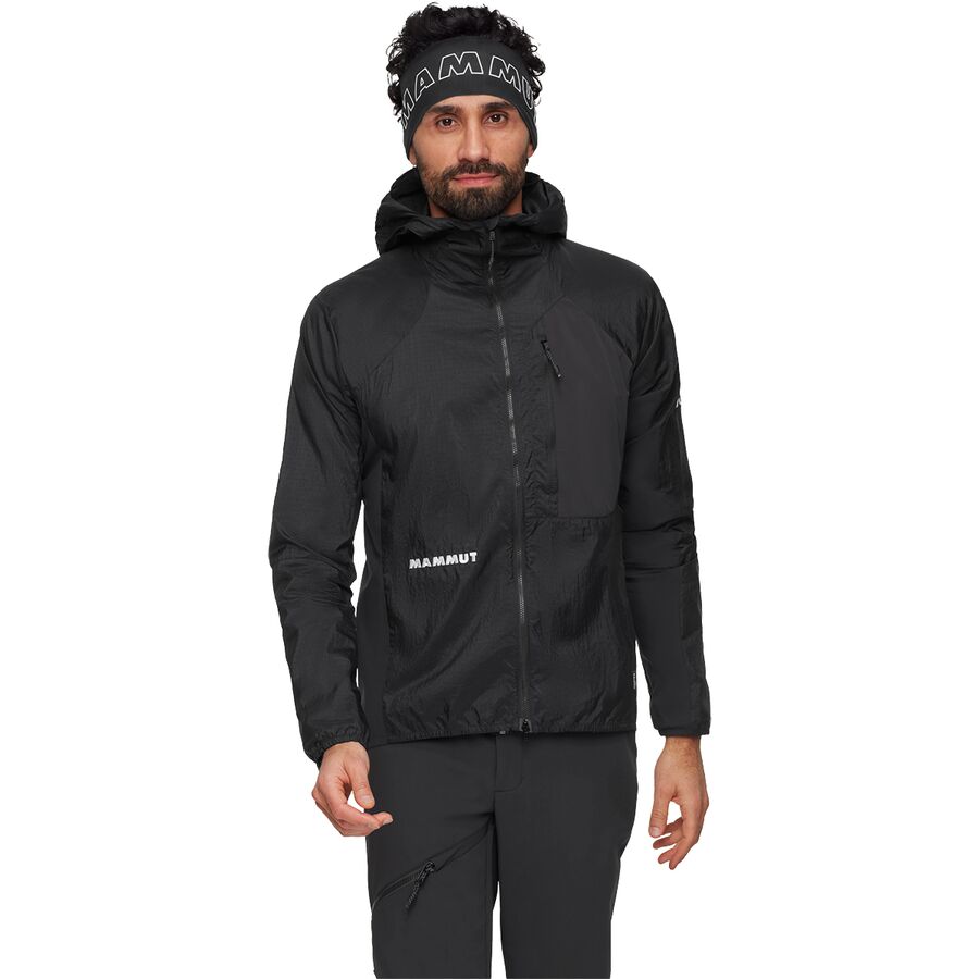 Мужская куртка Mammut Aenergy WB Hooded, цвет: Чёрный