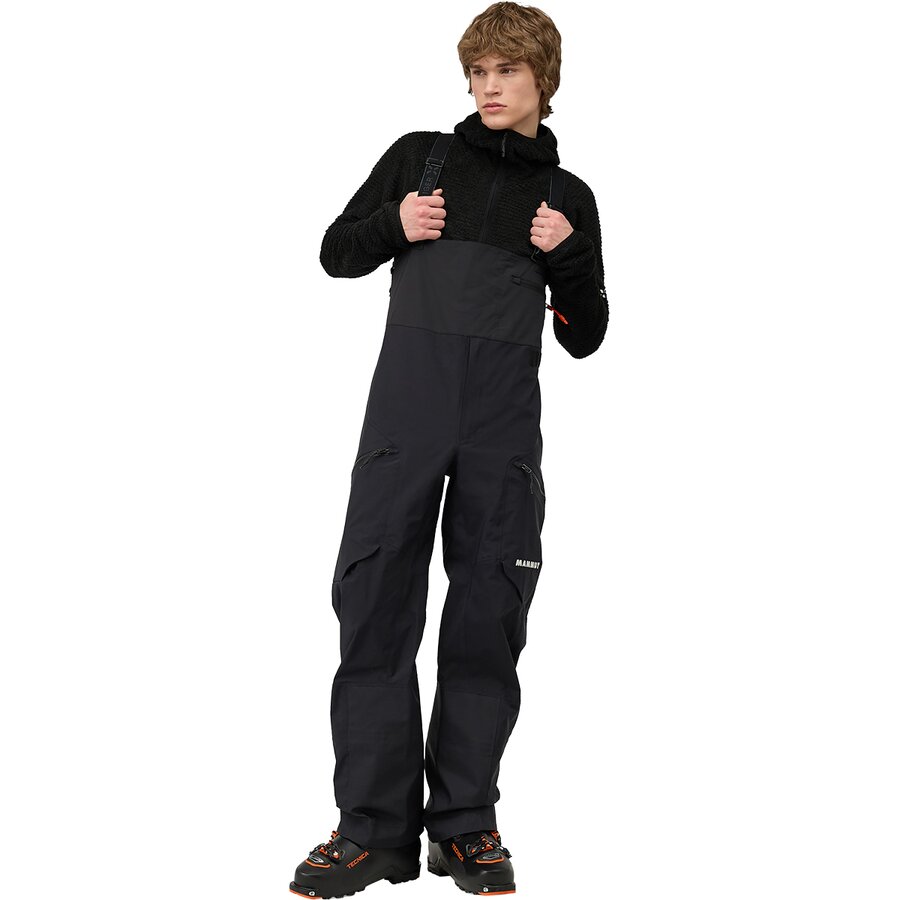 Мужские брюки Mammut Eiger Free Advanced HS Bib, цвет: Чёрный