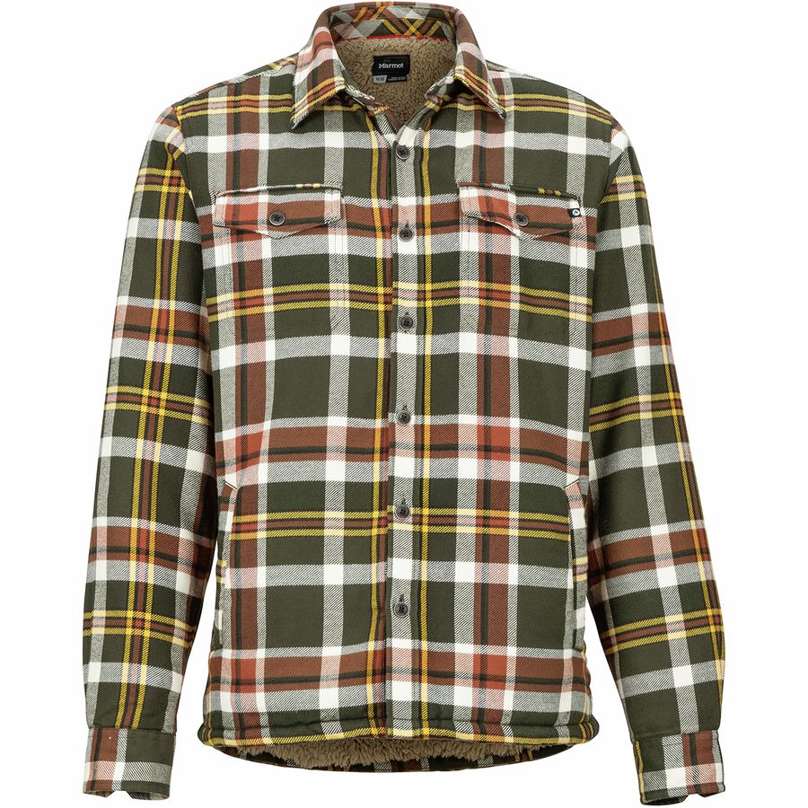 Marmot Ridgefield Sherpa Flannel Jacket - Men's | Steep & Cheap