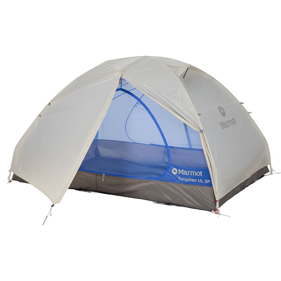 Снаряжение Marmot Tungsten UL Tent: 3-Person 3-Season, цвет: Берёзовый / Синий