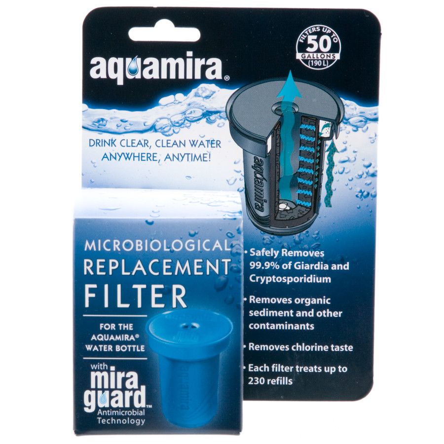 Aquamira Water Bottle Filter Replacement Hike & Camp