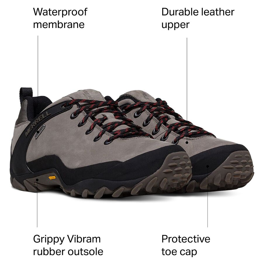 merrell chameleon 7 limit mid waterproof walking shoes mens