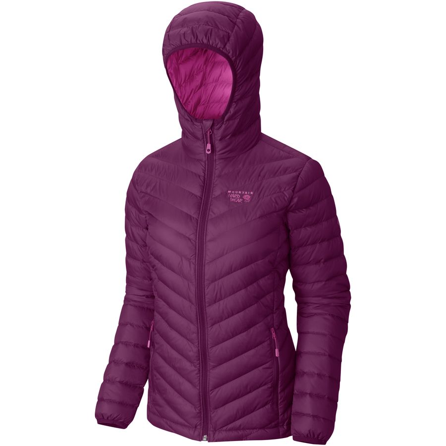 mountain hardwear women's micro ratio hooded down jacket