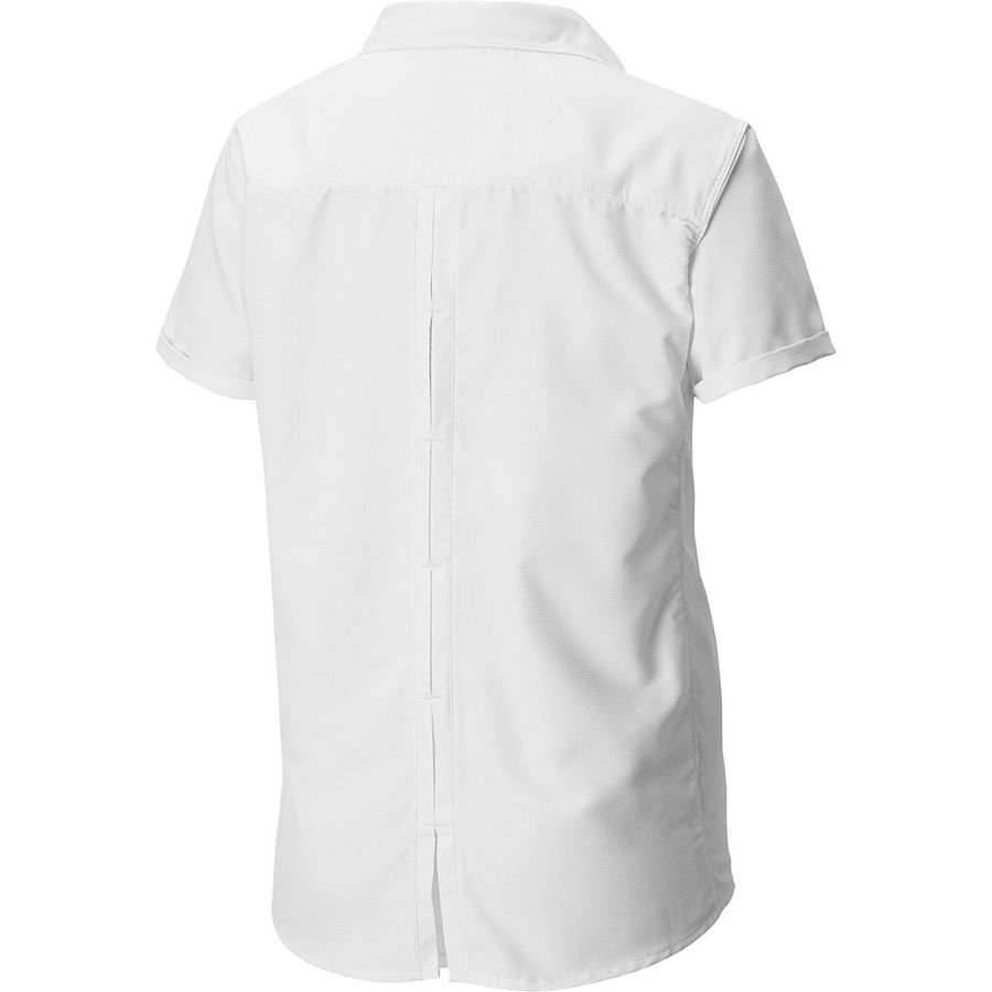 Chemise Boutonnée Mountain Hardwear Canyon Manches Courtes, Femme XS, Bleu Vif