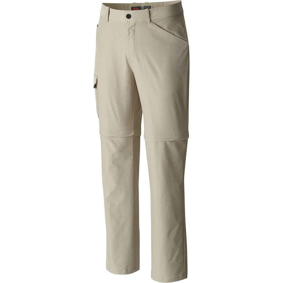 Pantalon Randonnée Convertible Mountain Hardwear Mesa - Homme Medium, Kaki, Avec Ceinture