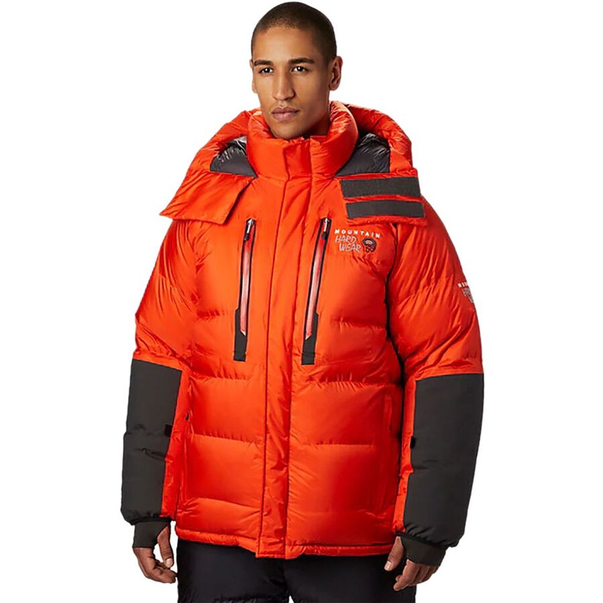 Mountain Hardwear Absolute Zero Down Parka Men S State Orange Shark