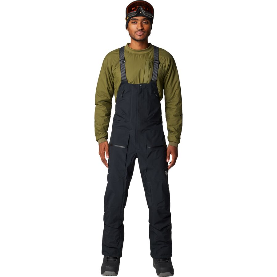 Мужские брюки Mountain Hardwear High Exposure GORE-TEX C-Knit Bib, цвет: Чёрный