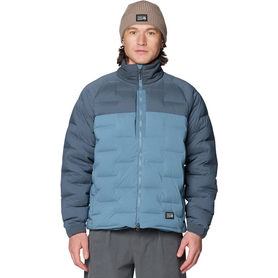 Мужская куртка Mountain Hardwear Stretchdown Big Baffle, цвет: Синий