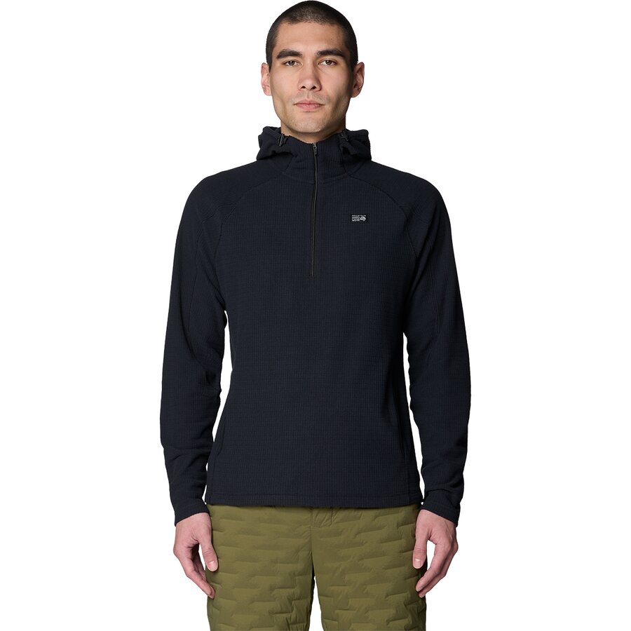 Мужское худи Mountain Hardwear Summit Grid Zip, цвет: Чёрный