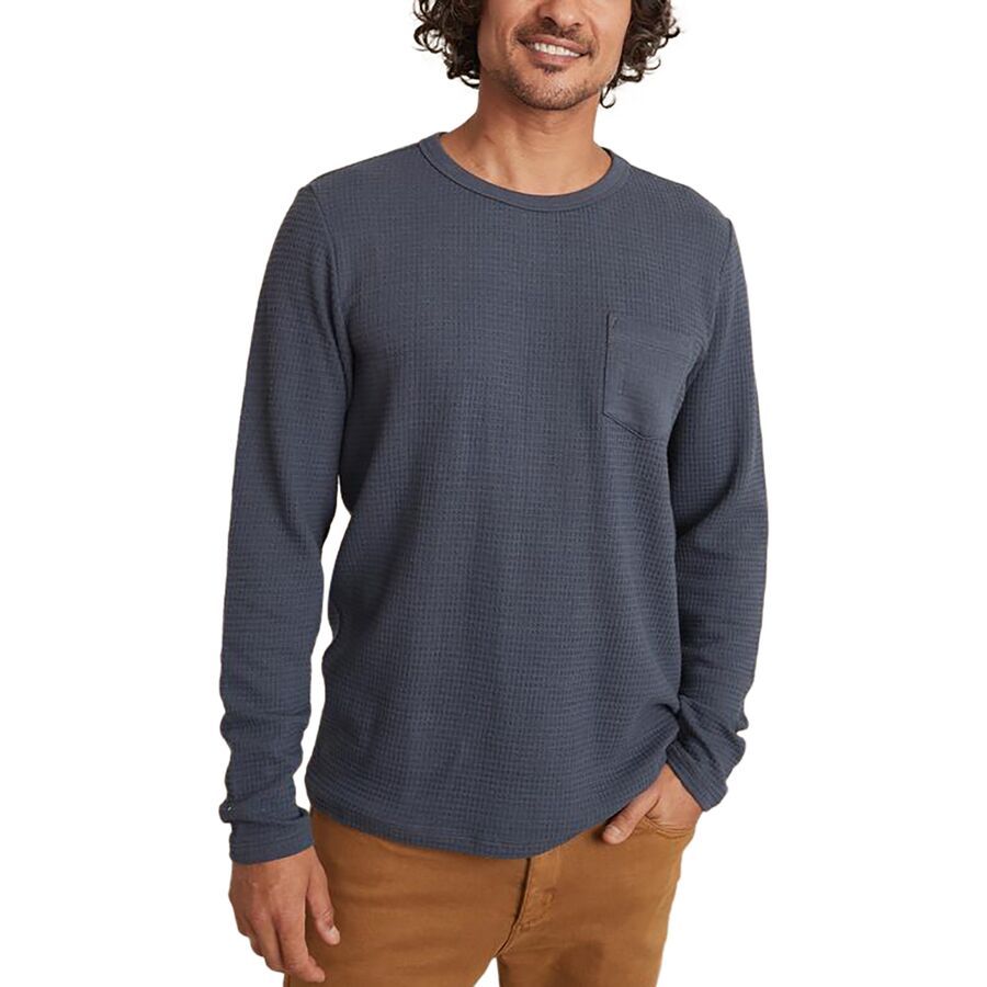 Marine Layer Thermal LongSleeve Crewneck Shirt Men's Clothing
