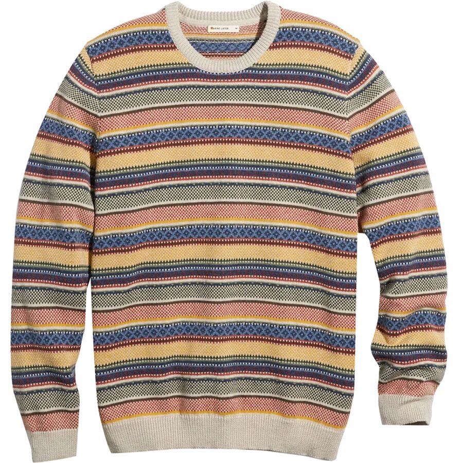 Jacquard Crew Sweater - Men's