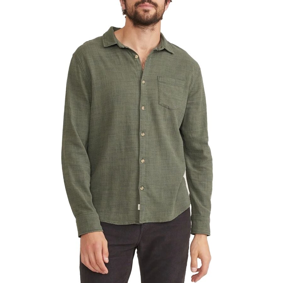 Long-Sleeve Classic Stretch Stripe Selvage Shirt - Men's