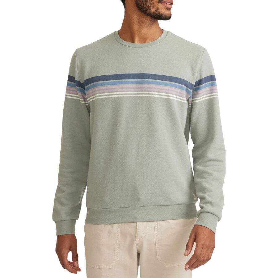 Chest Stripe Crewneck Sweater - Men's