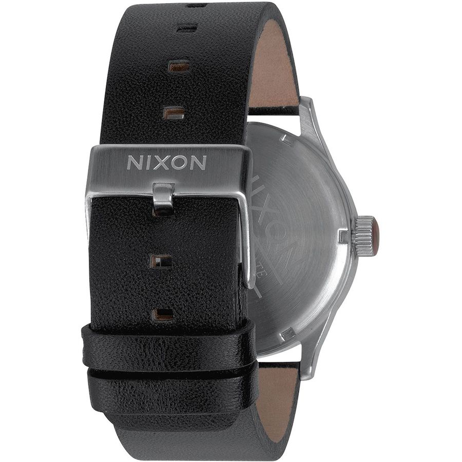 Nixon Sentry Leather Watch Men's