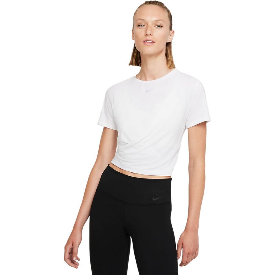 Dri-FIT One Luxe Twist Wrap Short-Sleeve Top - Women's