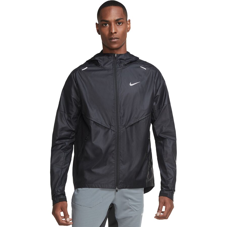 Nike - Shieldrunner Running Jacket - Men's - Black/Black/Reflective Silver