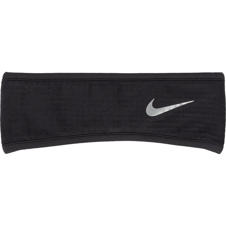 Мужские аксессуары для волос Nike Therma-Fit Sphere Headband, цвет: Чёрный / Серебряный