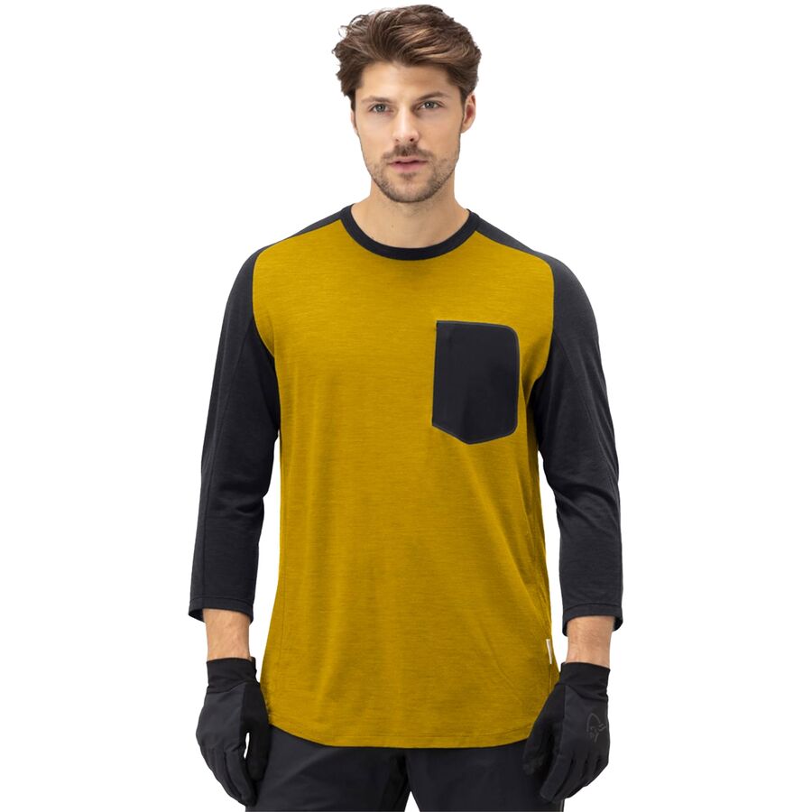 Skibotn Wool 3/4-Sleeve T-Shirt - Men's