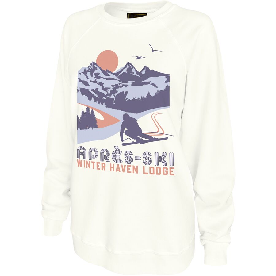 Женская толстовка Original Retro Brand Apres Ski, цвет: Состаренный белый