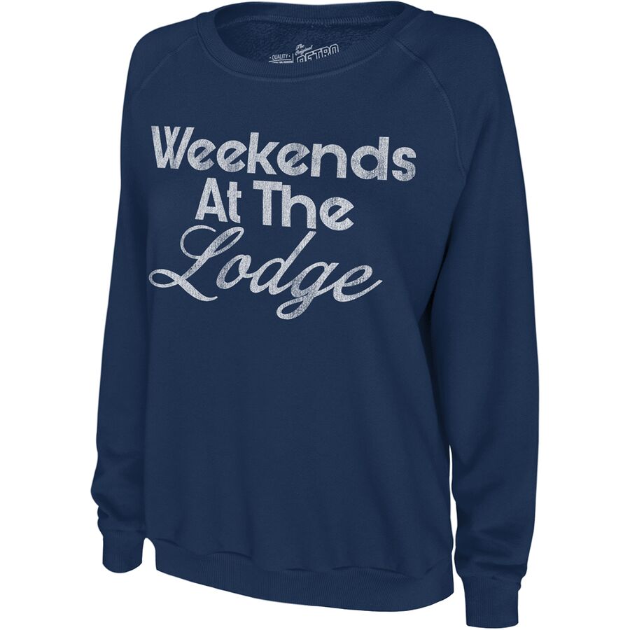 Женская толстовка Original Retro Brand Weekends At The Lodge, цвет: Тёмно-синий
