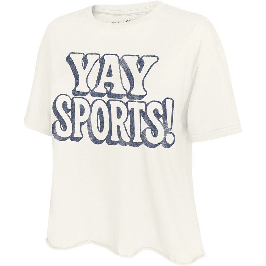 Женская футболка Original Retro Brand Yay Sports, цвет: Состаренный белый
