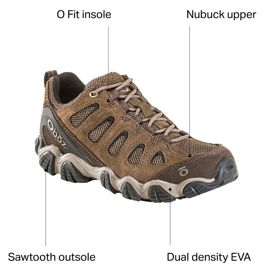 oboz men's sawtooth ii low hiking shoe