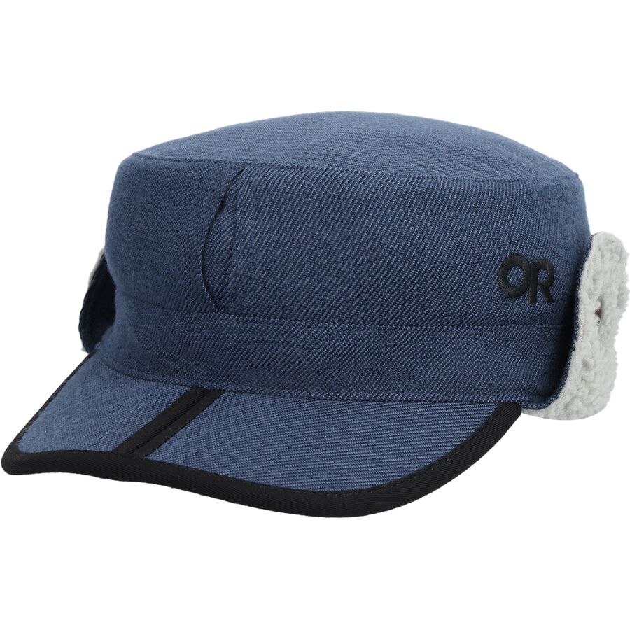 Outdoor Research Yukon Cap - Wool Blend Winter Hat With Fold-Down Ear Flaps, Insulated & Warm
