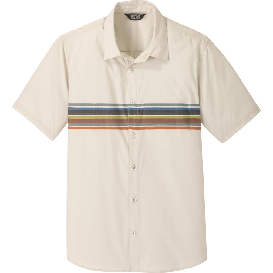 Outdoor Research - Strata Short-Sleeve Shirt - Men's - Sand Stripe