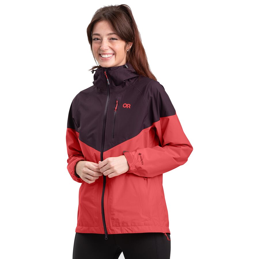 DOKASIN Women's Hiking Jacket Windbreaker Water Resistant Jacket Lightweight Hooded Rain Jacket Outdoor Shell Jacket