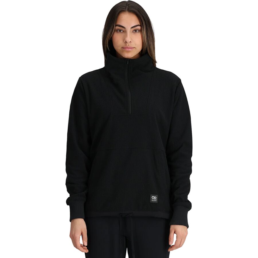 Polaire Outdoor Research Trail Mix Femme - XL - Gris - Col Vachette Et Trous Pouce