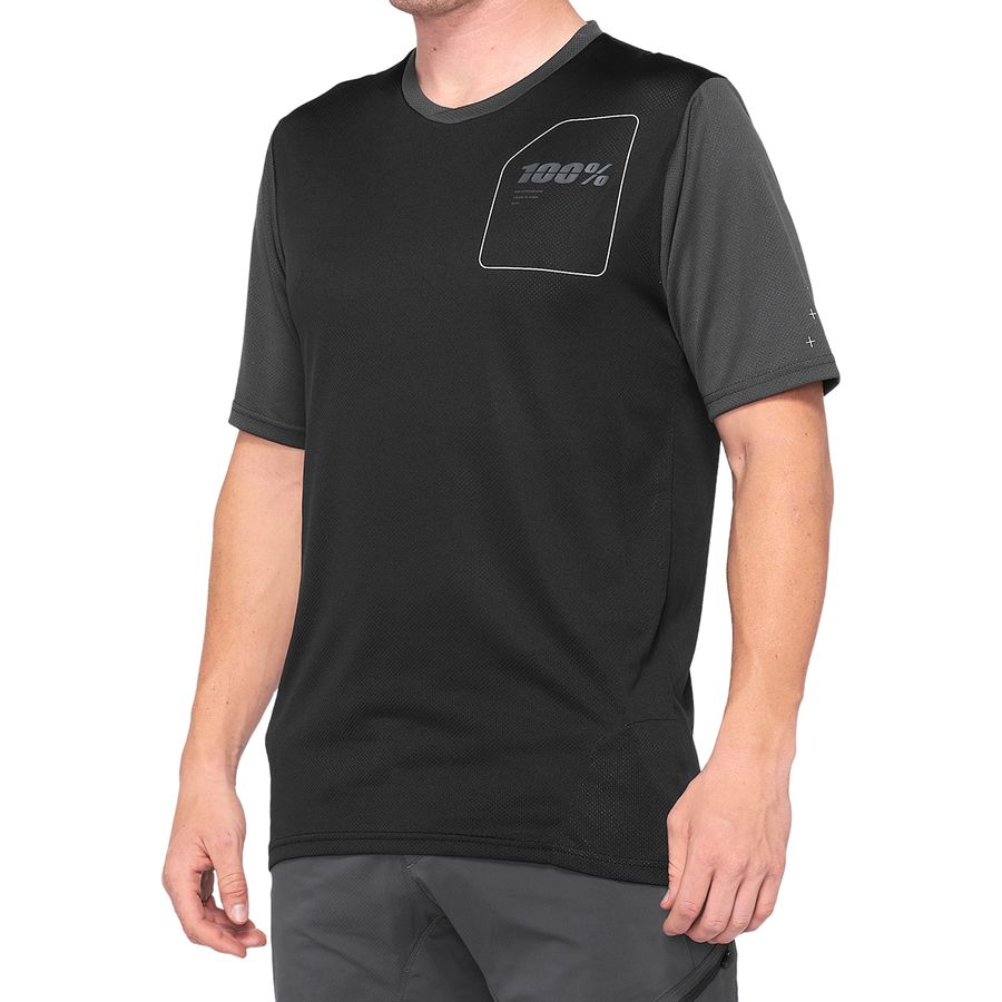 100% - Ridecamp Short-Sleeve Jersey - Men's - Charcoal/Black