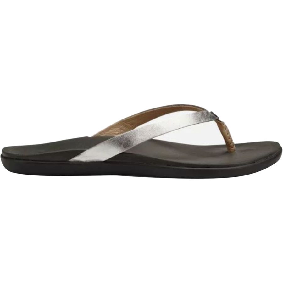 Olukai Silver Sandals | Silver sandals, Sandals, Women shoes