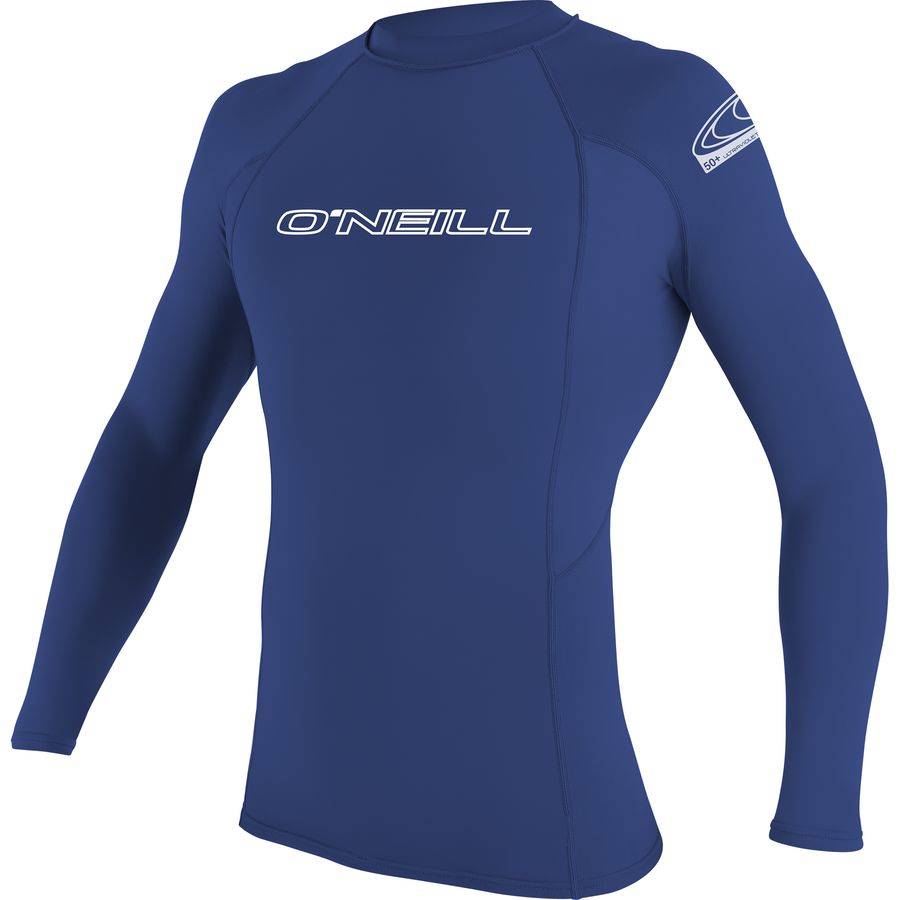 O'Neill - Basic Skins 50+ Long-Sleeve Rashguard - Men's - Pacific Blue